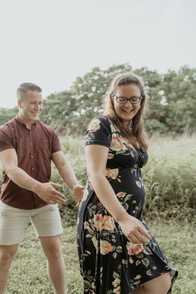 photo of a couple laughing